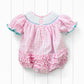 Smocked Pink Bunny Bubble