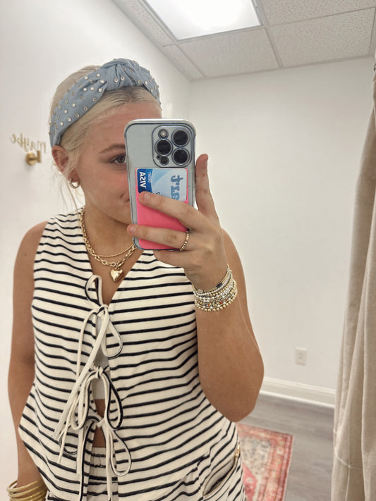 Blue Jean Baby Headband