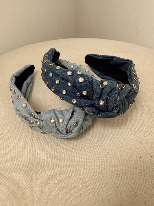 Blue Jean Baby Headband