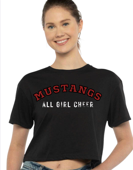 Mustangs Cheer Cropped Spirit Wear