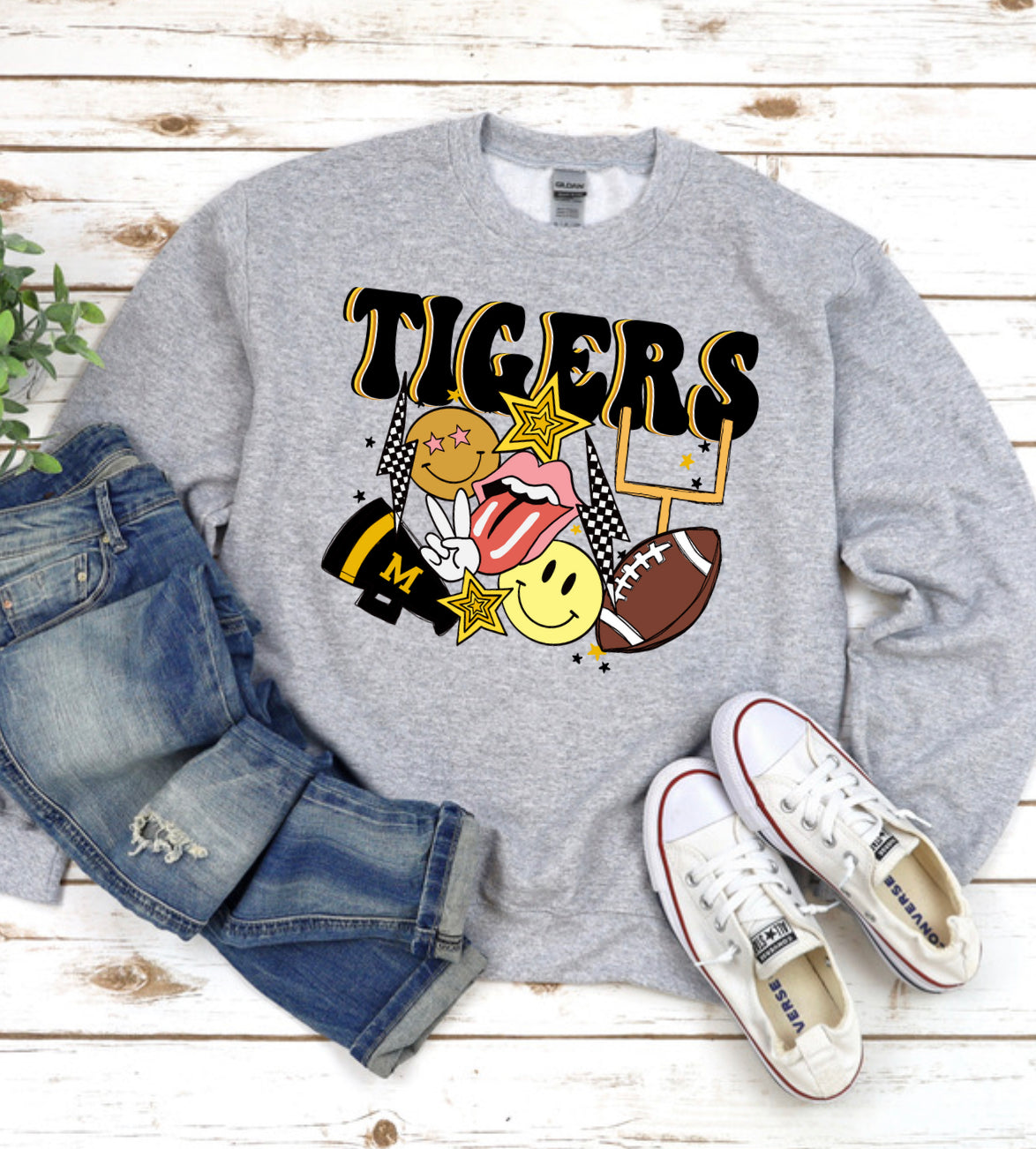 Football Party Time Murray Tigers Spirit Wear