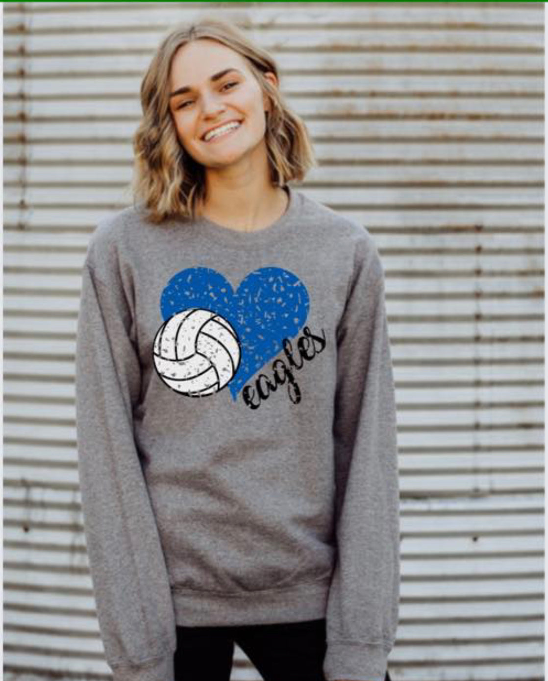 Eagles Volleyball heart Spirit Wear