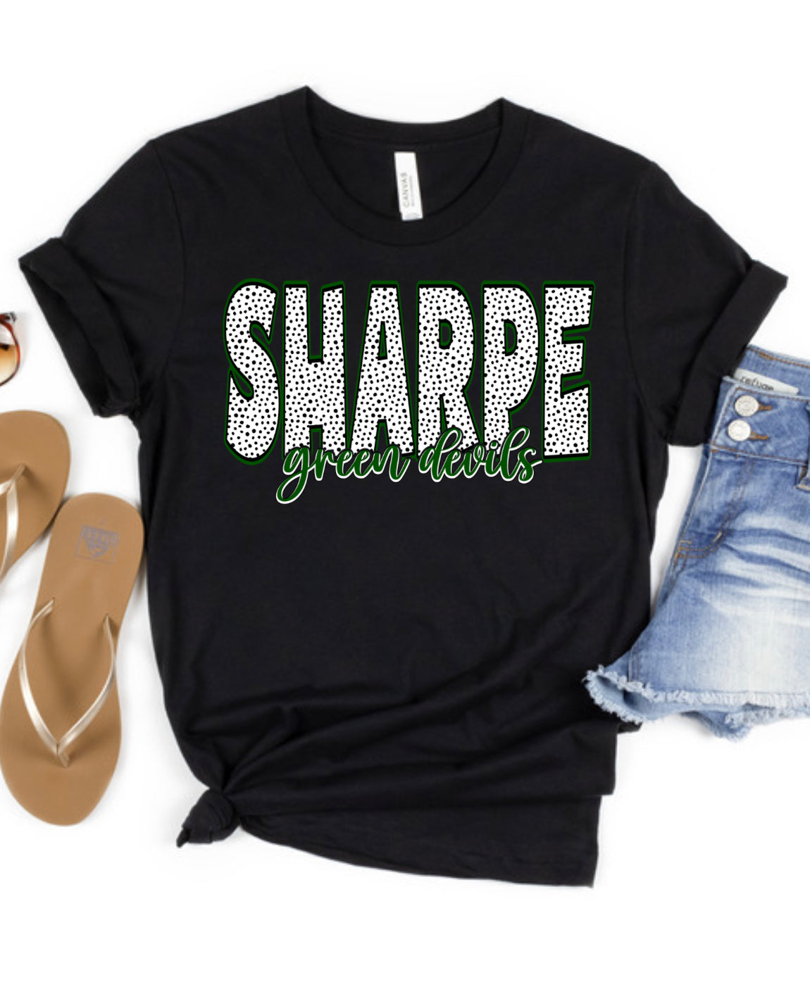 Show your colors Sharpe Green Devils Spirit Wear