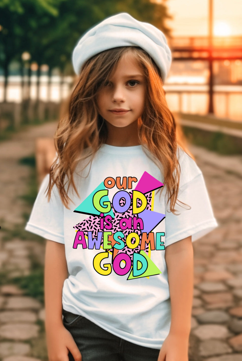 90’s Awesome God tween tee