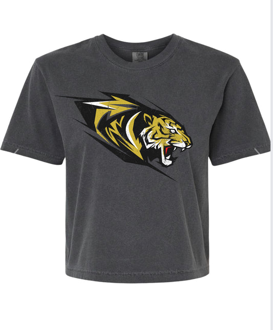 Grunge Crop Top Tigers Spirit Wear