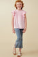 Tween smocked ruffle top