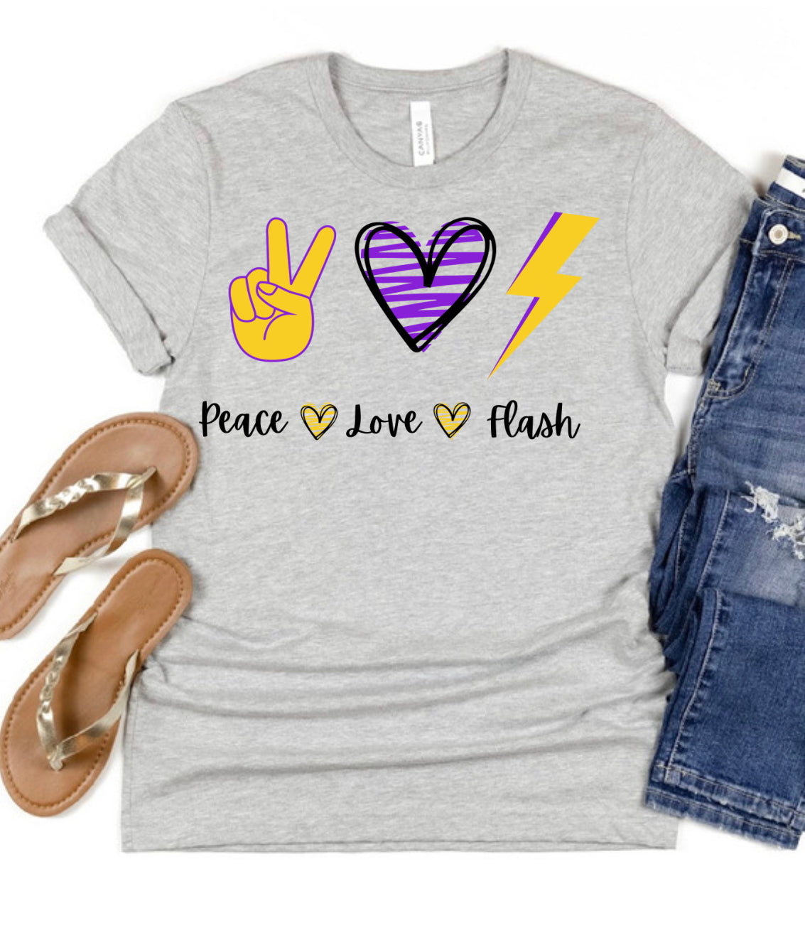 Peace Love Flash Spirit Wear