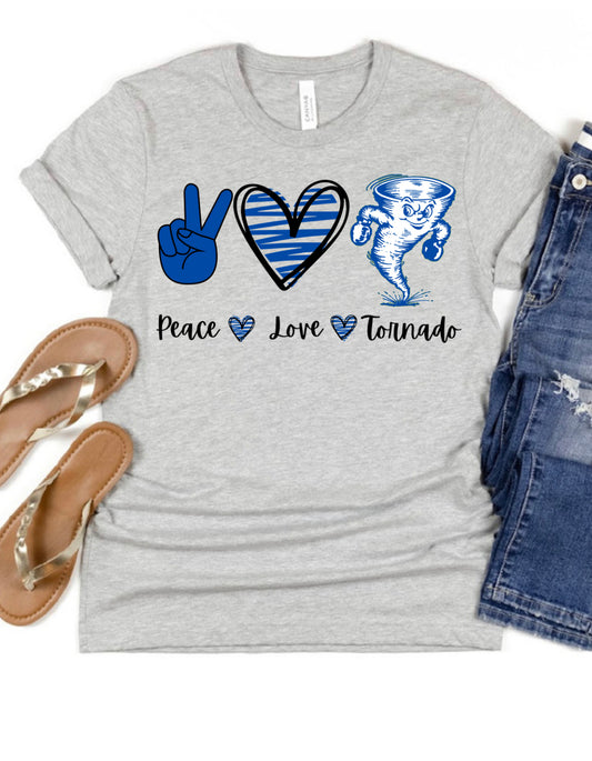 Peace Love tornado Spirit Wear